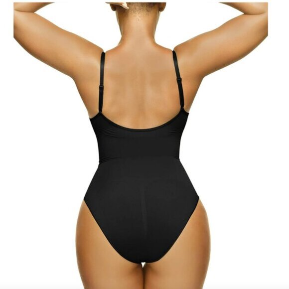 SHAPERX | Bodysuit Tummy Control Shapewear- Bodysuit Style 5213 | Black | S/M - Picture 2 of 5